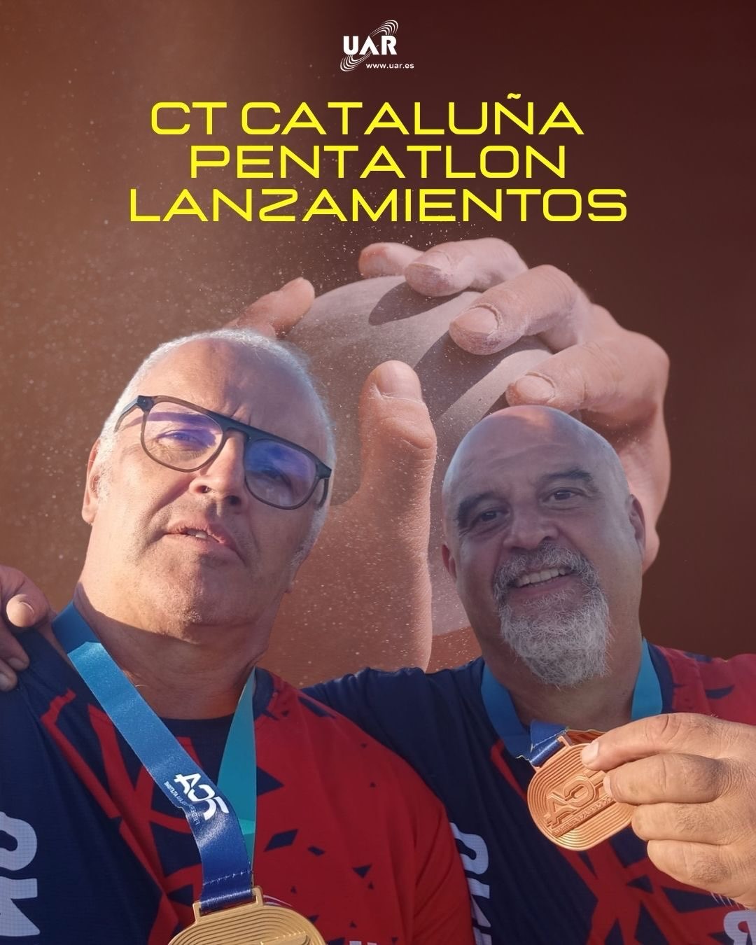 Joan Segarra i Manel Centella pugen al podi català en el pentatló de llançaments