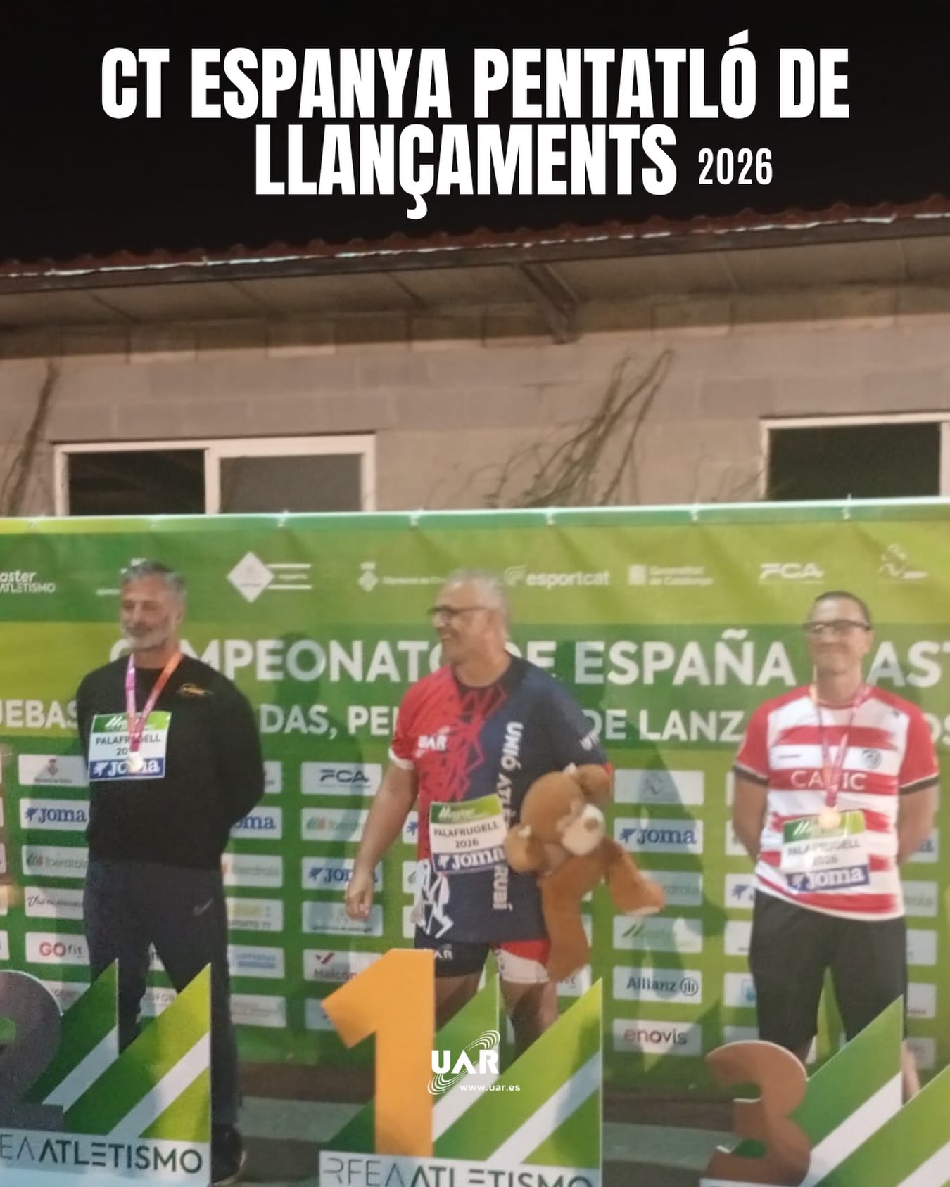 Joan Segarra, campió d’Espanya M55 de pentatló de llançaments